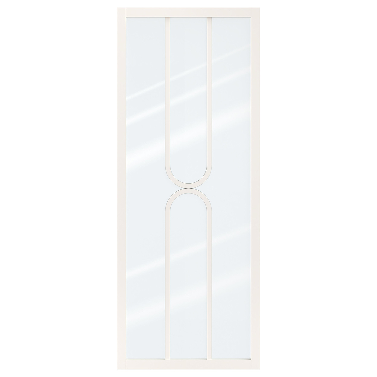 Binnendeur Skantrae SSL 14620 Blank Glas Wit Gelakt